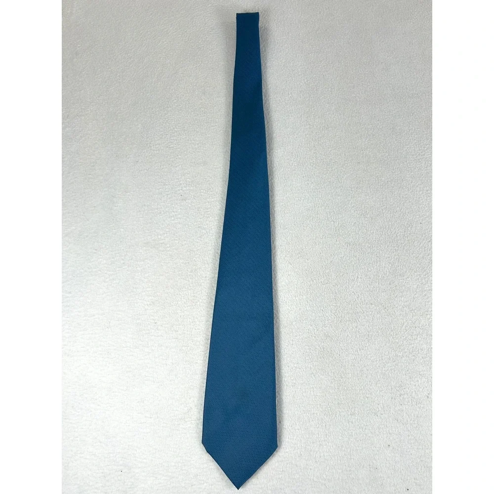 Unbranded Necktie Mens One Size Blue Textured Business Classic
